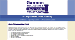 Desktop Screenshot of gannonauctions.com