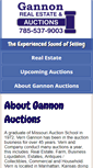 Mobile Screenshot of gannonauctions.com